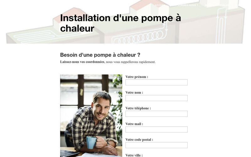 Installation d'une pompe à chaleur par un professionnel